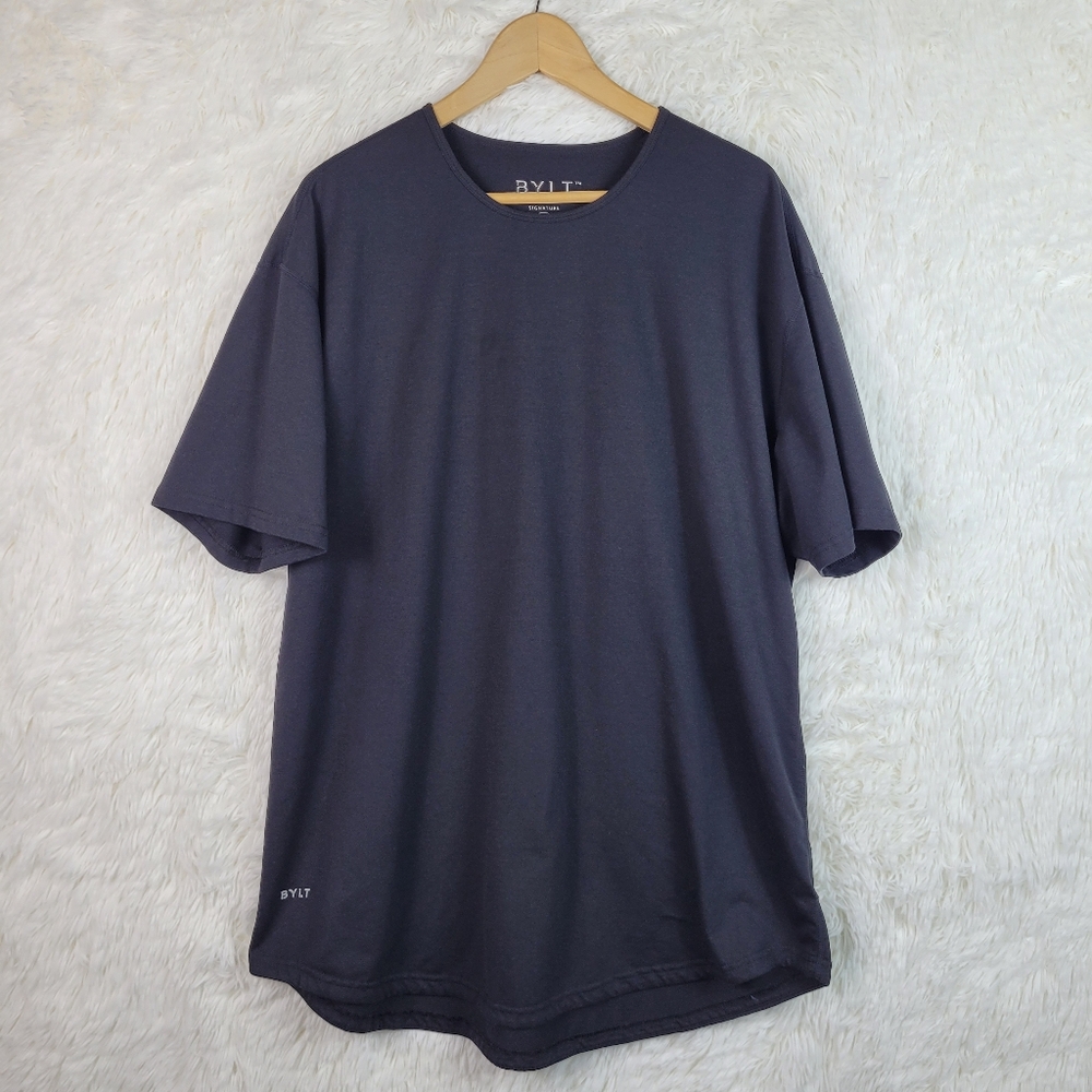 2XL BYLT Men Black Signature Crew Neck Short Sleeve T-Shirt